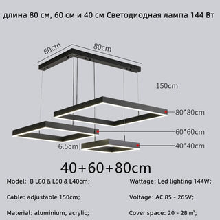 Square pendant chandelier Opulent Modern  Ornate Antique Finish Fixture