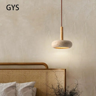 Moorgate Japanese Stone Wood Chandelier Modern  Contemporary Crystal Statement Fixture
