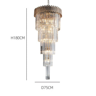 Golden Marie Chandelier Collection Modern  Contemporary Crystal Statement Fixture