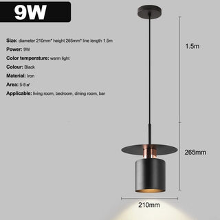 Nordic LED Pendant Light Fixture Modern  Sleek Linear Suspension Light