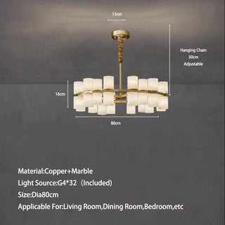 Kian Marble Lamp Modern  Art Deco Inspired Illumination