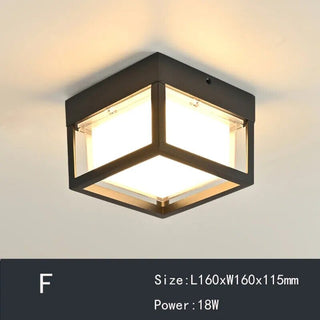 Geometric retro ceiling lights for corridor Modern  Luxury Gold Frame Light Fitting