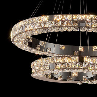 Grace Ring Chandelier Modern  Scandinavian Wooden Accent Light