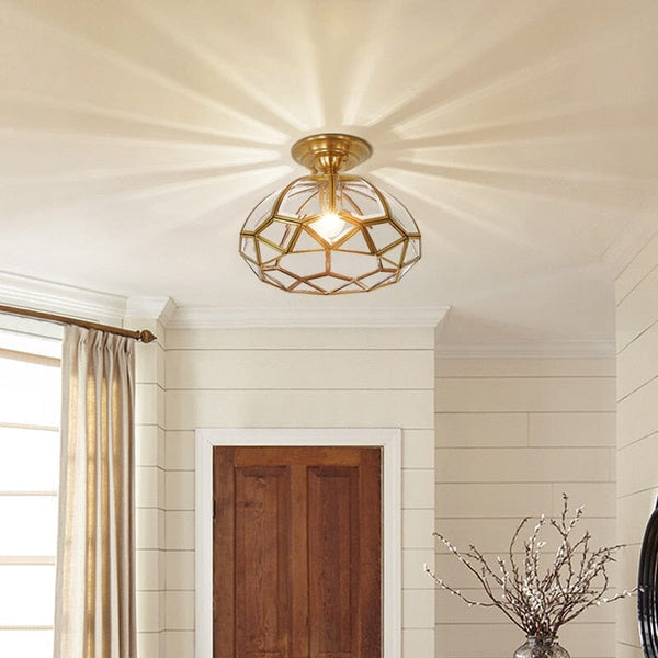 American Vintage Ceiling Lights Modern  Handcrafted Artisan Ceiling Light - Zynella