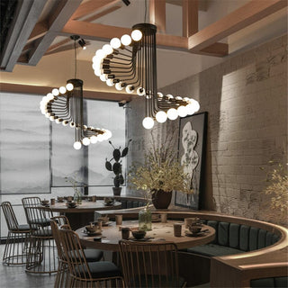 Stella Retro Chandelier Decorative Modern  Bohemian Rattan Woven Pendant