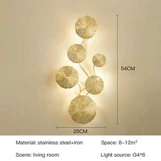 Zynella Leaf Modern Wall Lamp Premium Modern  Opulent Multi-Tier Crystal Chandelier