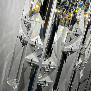 Crystal Rainfall Wall Lamp Modern Geometric Design Lamp