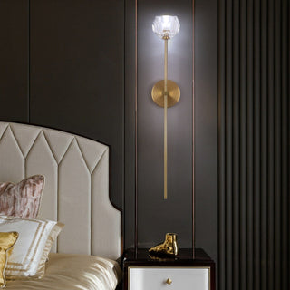 Ebony Crystal Wall Lights Modern  Ultra Slim LED Panel Lighting