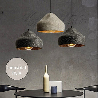 Terrazzo Industrial Style Cement Chandelier Premium Modern  Luxury Gold Frame Light Fitting