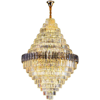 Anwar Crystal Chandelier Modern  Ornate Antique Finish Fixture