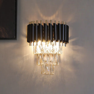 Leonardo Wall Lamp Modern  Contemporary Crystal Statement Fixture