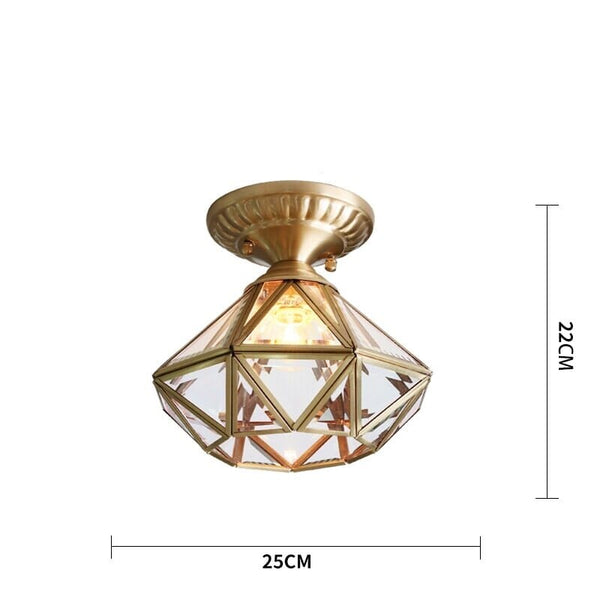 American Vintage Ceiling Lights Modern  Handcrafted Artisan Ceiling Light - Zynella