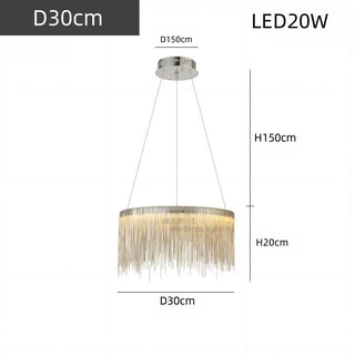Nordic LED Chrome Round Chandelier Modern  Ultra Slim LED Panel Lighting