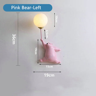 Polar Bear Wall Lamp Premium Modern  Sculptural Spiral LED Fixture