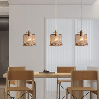 Amirino Glass Lights Modern  Classic Drum Shade Ceiling Light