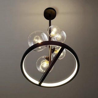 Lucian Bubble Chandelier Modern  Sculptural Spiral LED Fixture