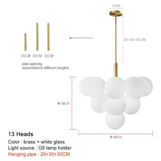 Marylebone LED Pendant Modern  Chic Glass Globe Pendant