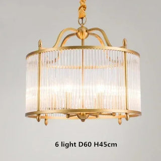 Grayson Golden Glass Chandelier Modern  Scandinavian Wooden Accent Light
