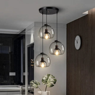 Antonio Glass Pendants Modern  Sleek Linear Suspension Light