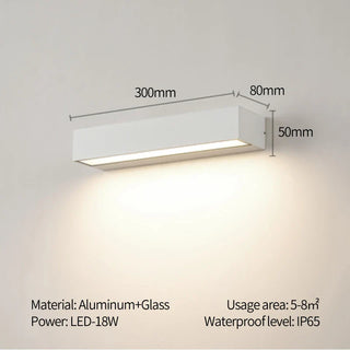 Ellie Waterproof Wall Lamp Modern  Vintage Brass Accent Lighting