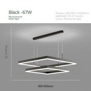 Square pendant chandelier Opulent Modern  Ornate Antique Finish Fixture