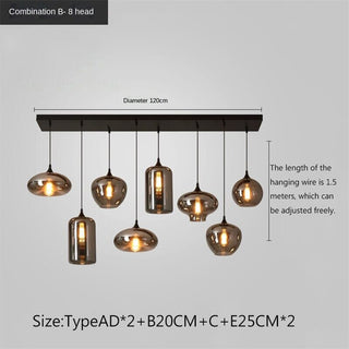 Freya Glass Chandelier Modern  Luxury Gold Frame Light Fitting