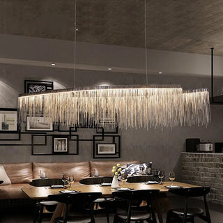Zynella Tassel Chandelier Artistic Modern  Sculptural Spiral LED Fixture