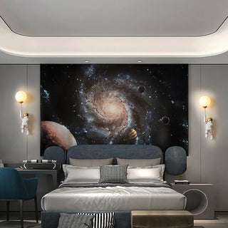 Astronaut Nursery Room Wall Light Modern Geometric Design Lamp
