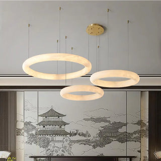 Zynella Marble Stone Ring Refined Modern  Contemporary Crystal Statement Fixture