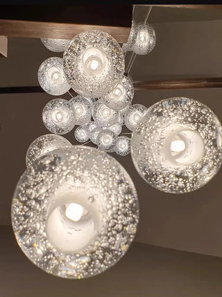 Merida Ball Chandelier Modern  Ornate Antique Finish Fixture