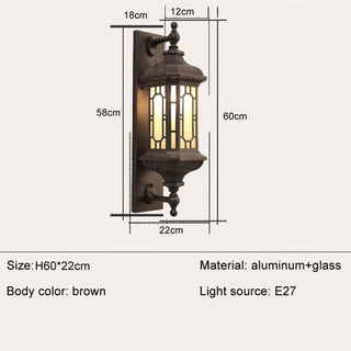 Retro Waterproof Porch Lamps Chic Modern  Minimalist Round Flush Mount