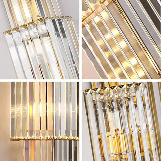 Opulent Pillar Crystal Wall Lamp Decorative Modern  Rustic Industrial Hanging Lamp