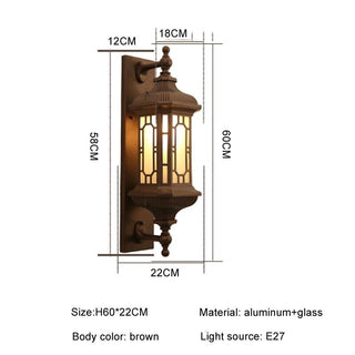 Retro Waterproof Porch Lamps Chic Modern  Minimalist Round Flush Mount