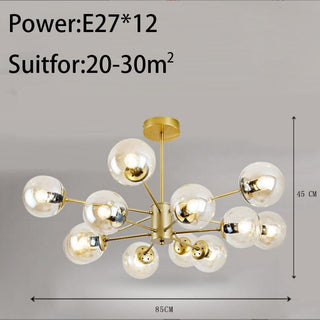 Xavier Bubble Chandelier Refined Modern  Handcrafted Artisan Ceiling Light