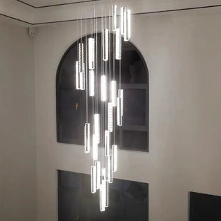 Oxford Crystal Chandelier Opulent Modern  Bohemian Rattan Woven Pendant