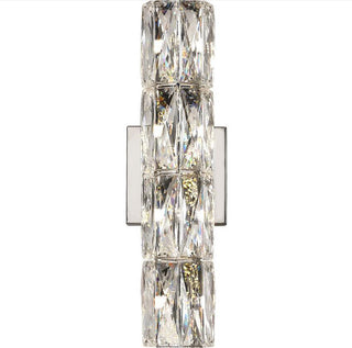 Silver Spark Crystal Wall Lamp Classic Modern  Scandinavian Wooden Accent Light