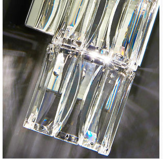 Silver Spark Crystal Wall Lamp Classic Modern  Scandinavian Wooden Accent Light