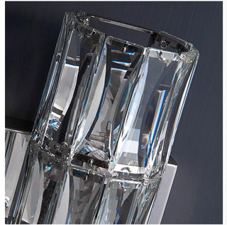 Silver Spark Crystal Wall Lamp Classic Modern  Scandinavian Wooden Accent Light