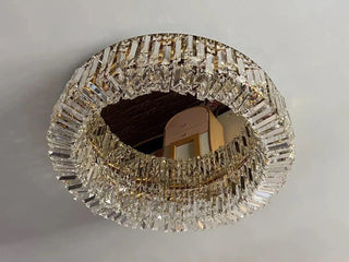 The Royal Ring Chandelier Chic Modern  Contemporary Crystal Statement Fixture