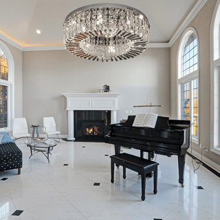 The Royal Ring Chandelier Chic Modern  Contemporary Crystal Statement Fixture
