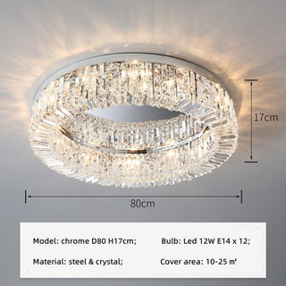 The Royal Ring Chandelier Chic Modern  Contemporary Crystal Statement Fixture