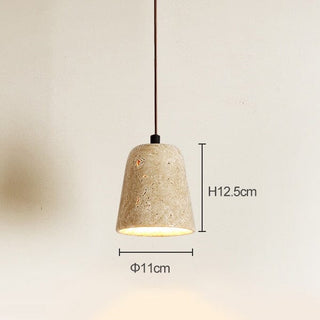 Travertine Wabi Pendants Classic Modern  Chic Glass Globe Pendant