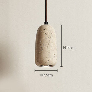 Travertine Wabi Pendants Classic Modern  Chic Glass Globe Pendant