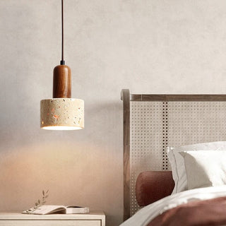 Travertine Wabi Pendants Classic Modern  Chic Glass Globe Pendant