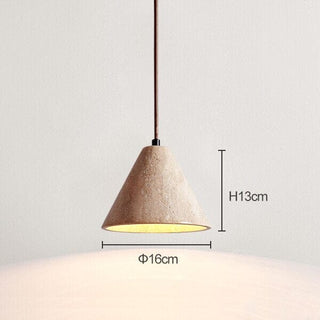 Travertine Wabi Pendants Classic Modern  Chic Glass Globe Pendant