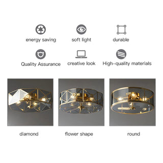 Norwood Chandelier Modern  Luxury Gold Frame Light Fitting