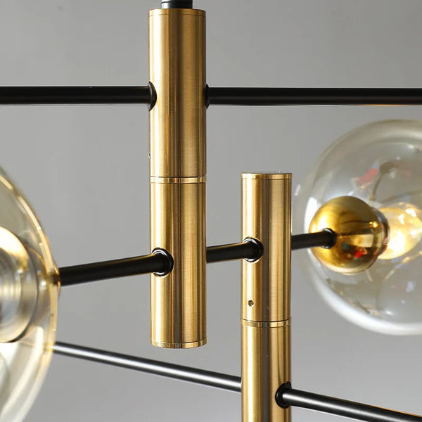 Embankment Chandelier Modern  Chic Glass Globe Pendant - Zynella