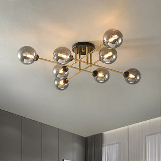 Piccadilly Glass Ball Chandelier Chic Modern  Luxury Marble Base Table Lamp