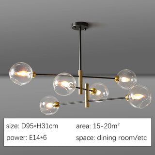 Embankment Chandelier Modern  Chic Glass Globe Pendant