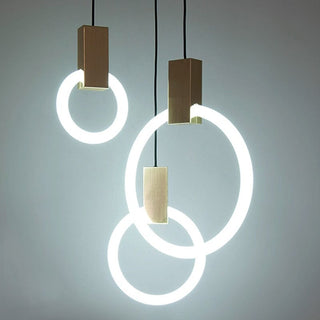 Pendulum Halo Lights Stylish Modern  Ornate Antique Finish Fixture
